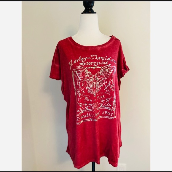 Harley Davidson Women’s Scoop Neck T-shirt Size XL
